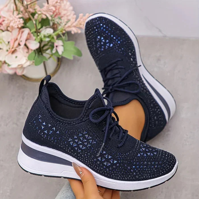 Sydney | Rhinestone Orthopedic Comfort Sneakers