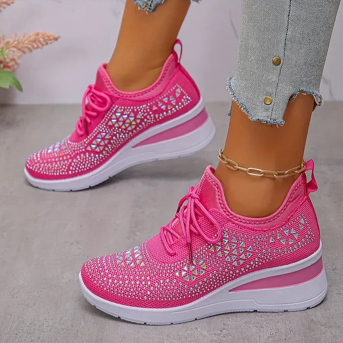 Sydney | Rhinestone Orthopedic Comfort Sneakers