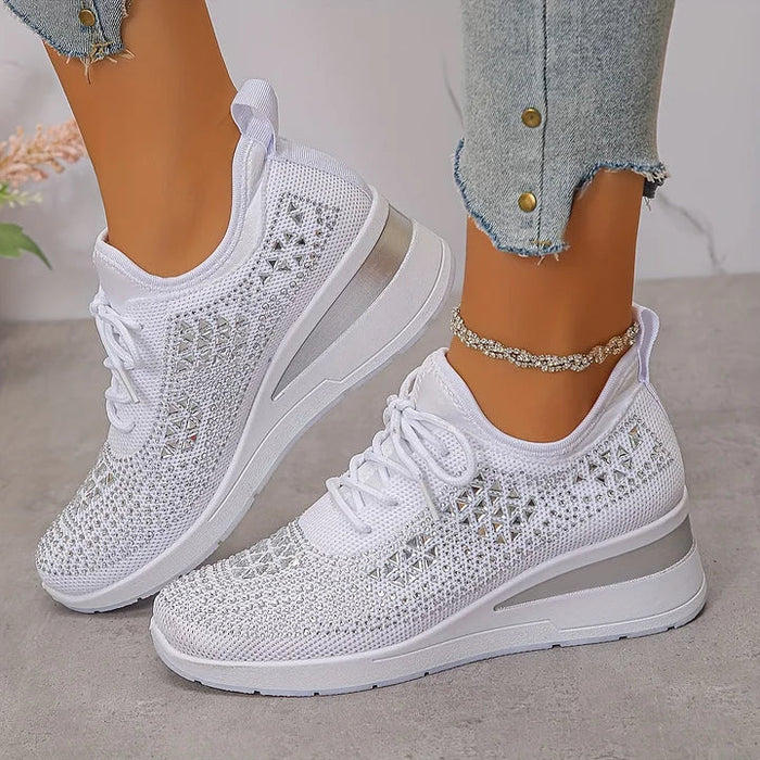 Sydney | Rhinestone Orthopedic Comfort Sneakers