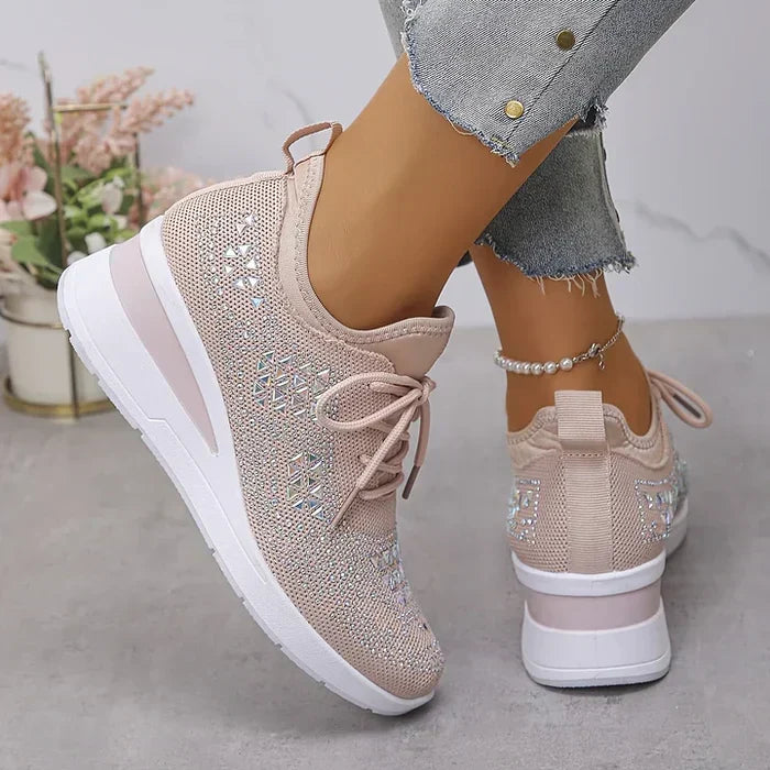 Sydney | Rhinestone Orthopedic Comfort Sneakers