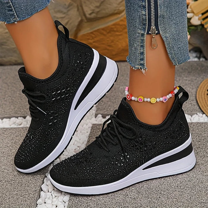 Sydney | Rhinestone Orthopedic Comfort Sneakers