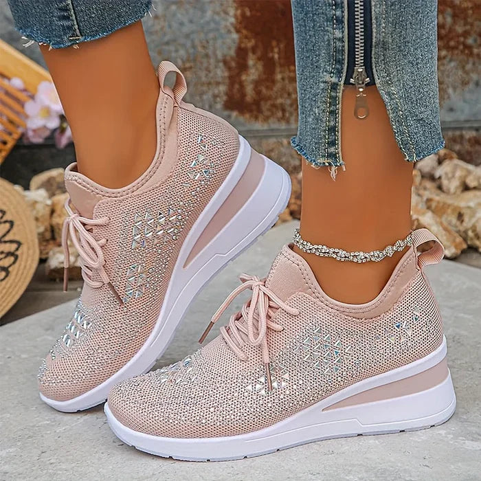 Sydney | Rhinestone Orthopedic Comfort Sneakers