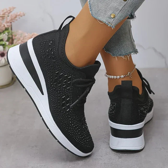 Sydney | Rhinestone Orthopedic Comfort Sneakers