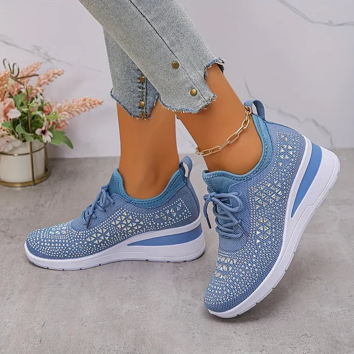 Sydney | Rhinestone Orthopedic Comfort Sneakers