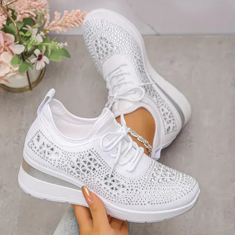 Sydney | Rhinestone Orthopedic Comfort Sneakers
