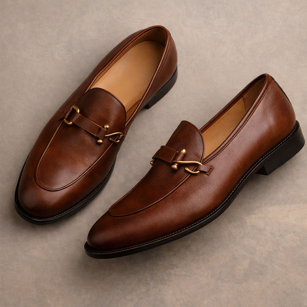 Blake | Full-Grain Leather Buckle Loafers