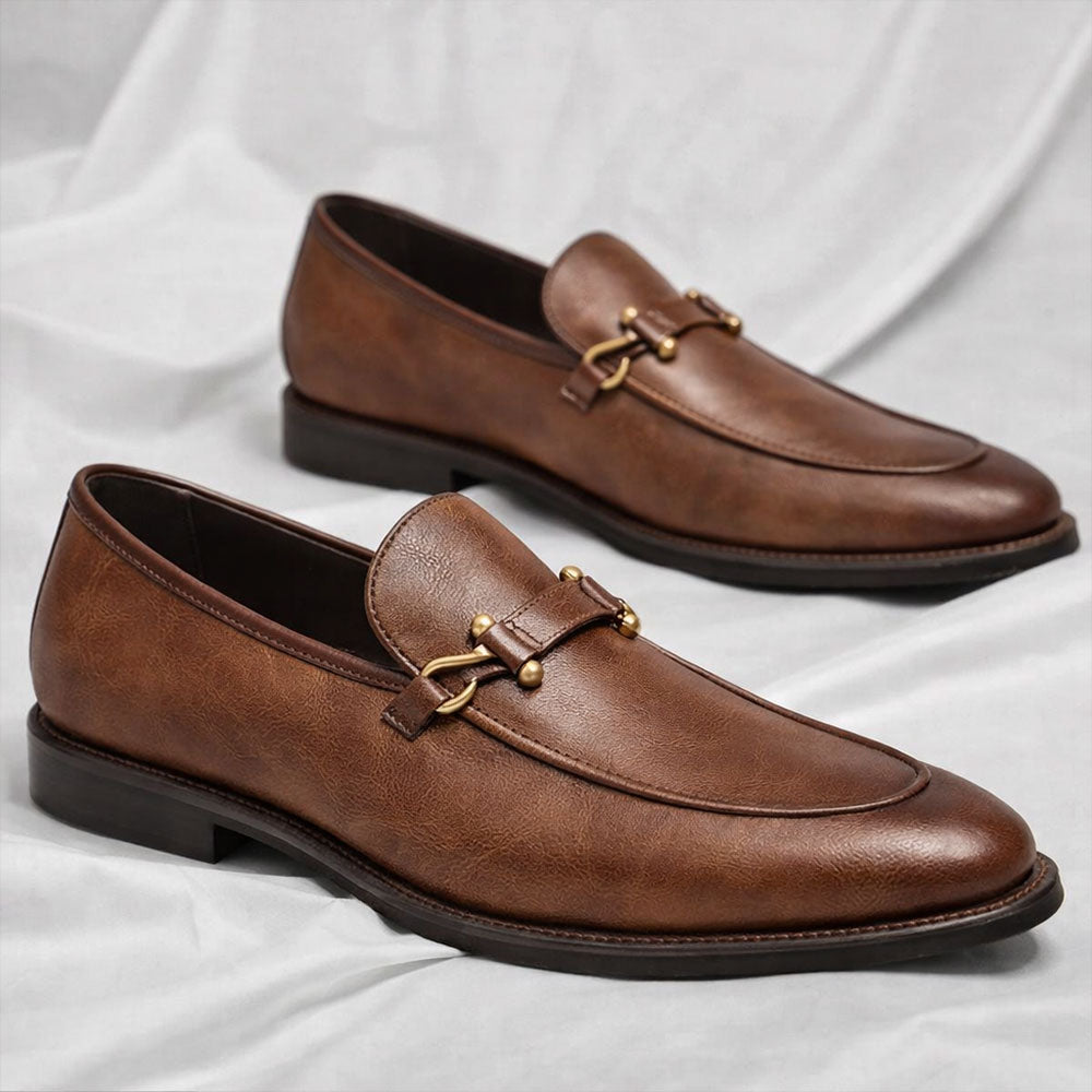 Blake | Full-Grain Leather Buckle Loafers