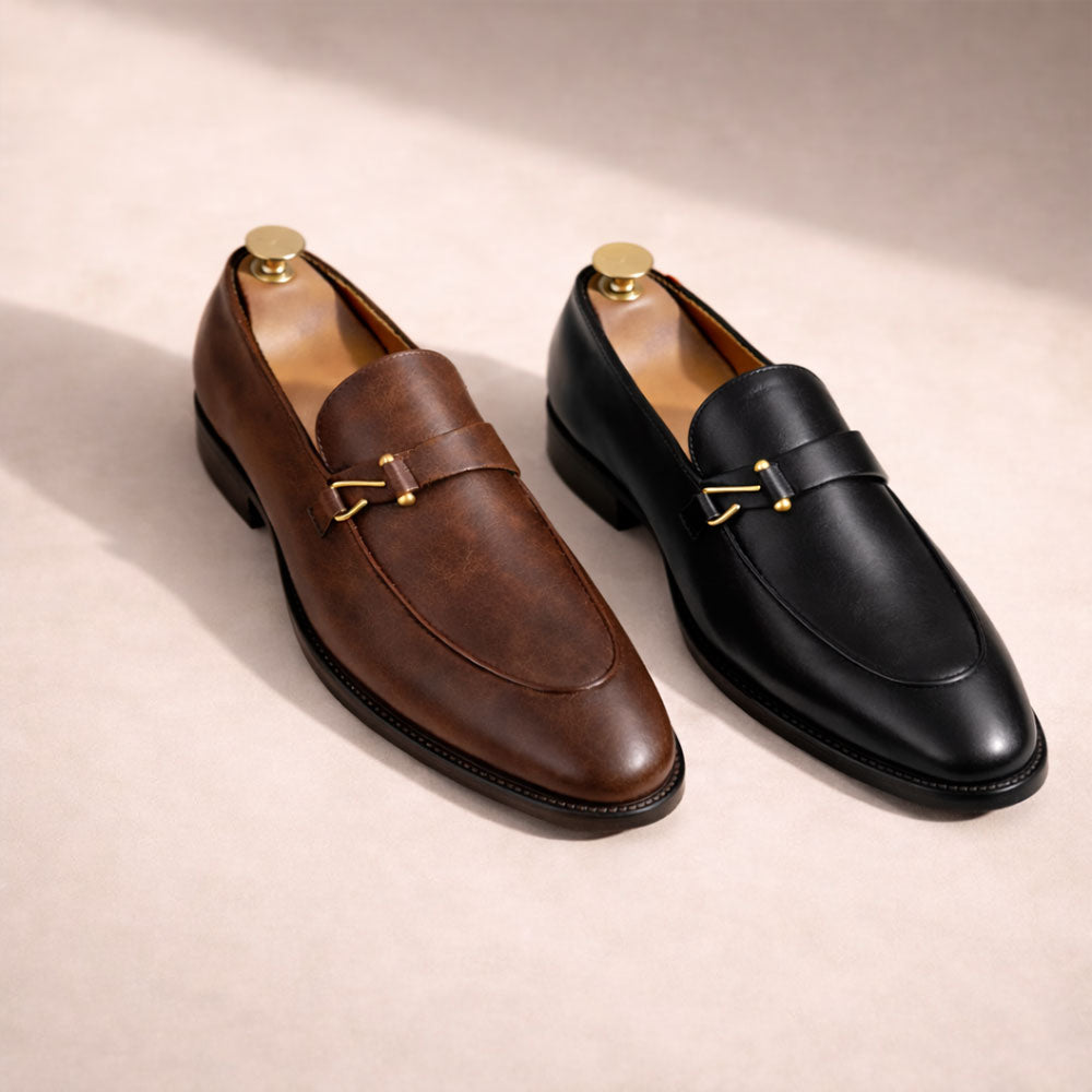 Blake | Full-Grain Leather Buckle Loafers