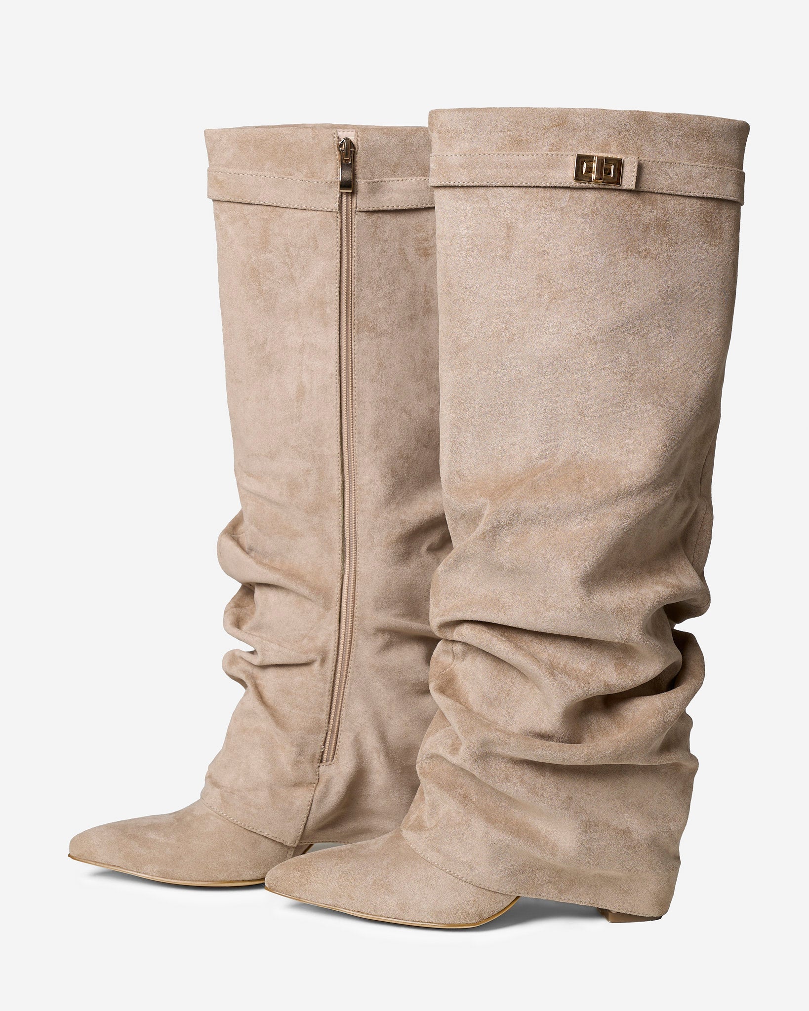 Avery | Soft Suede with Relaxed Drama