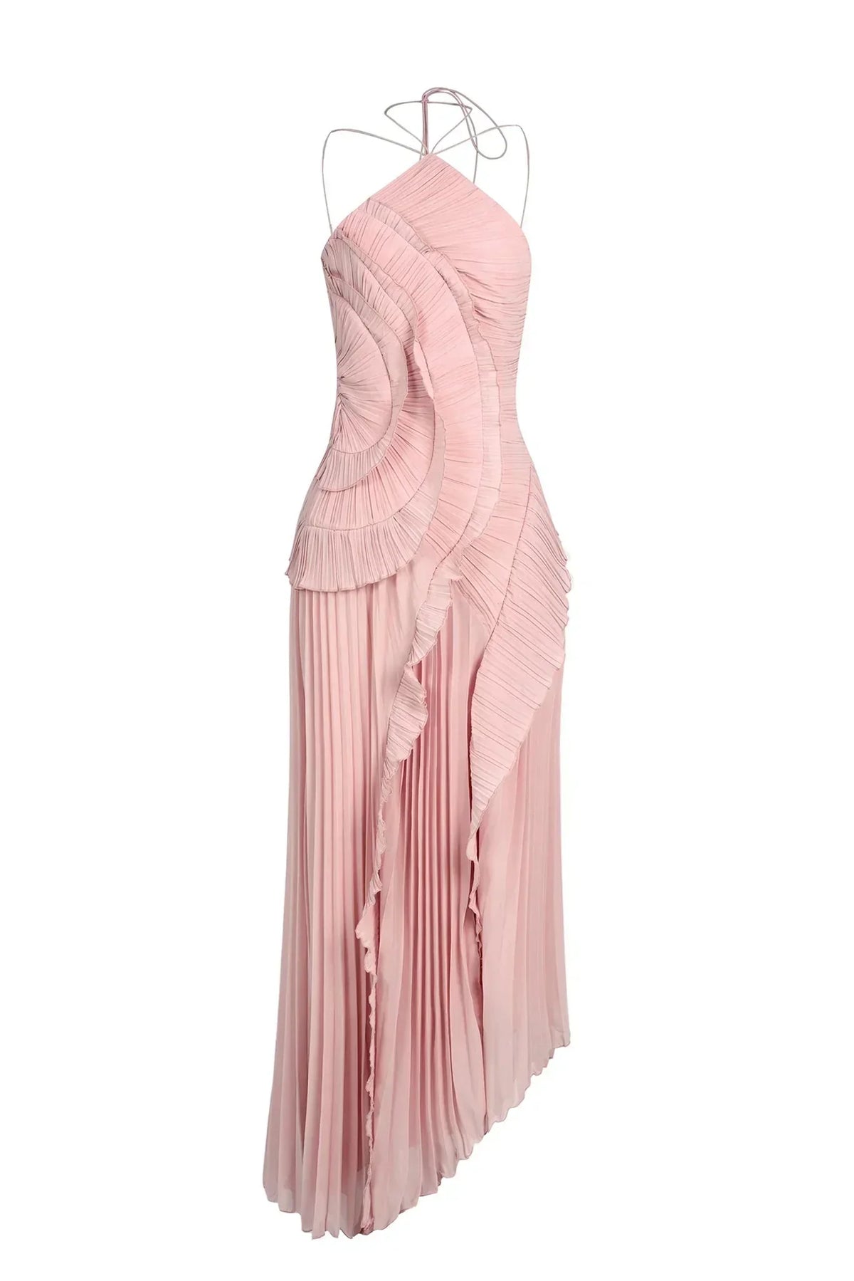 Hailey | Lavender Cascading Ruffle Dress