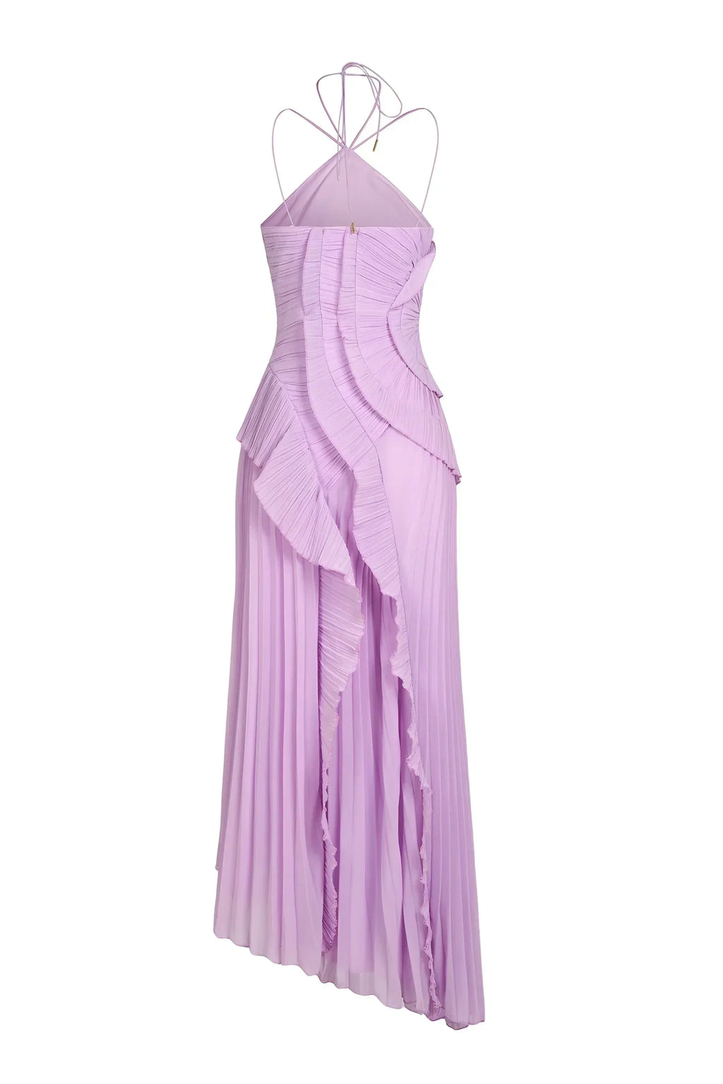 Hailey | Lavender Cascading Ruffle Dress