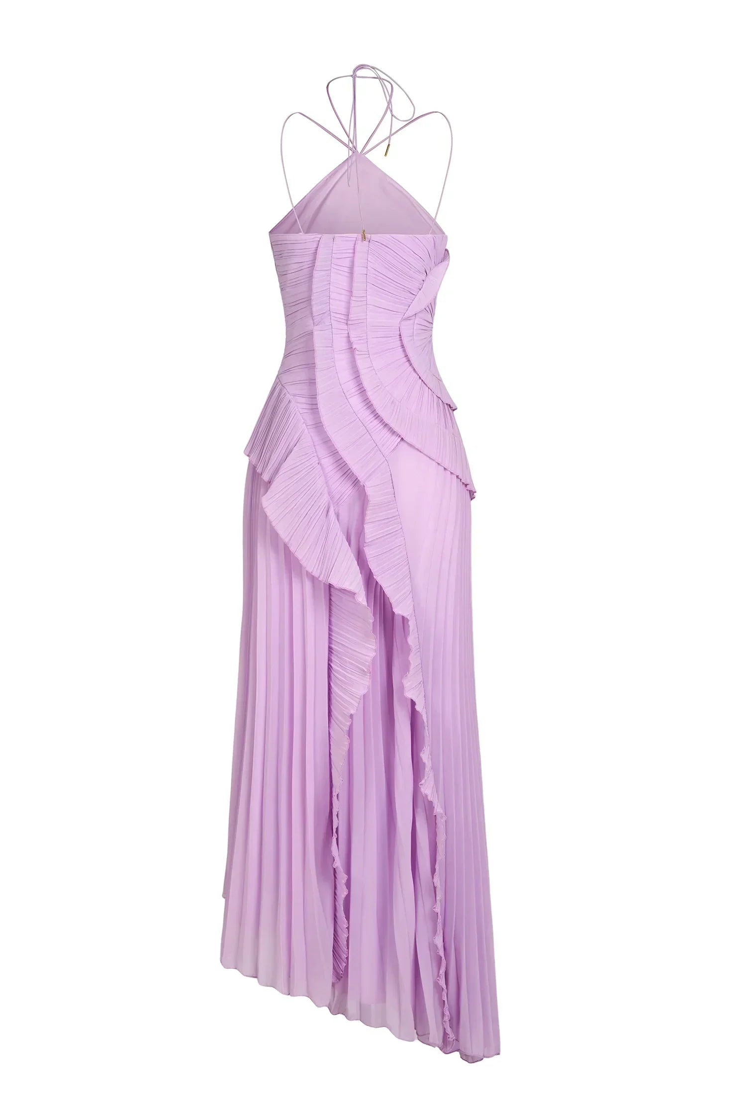 Hailey | Lavender Cascading Ruffle Dress
