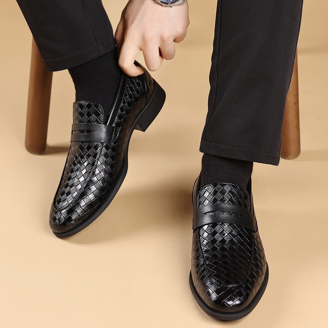 Cole | Woven Leather Business Shoes