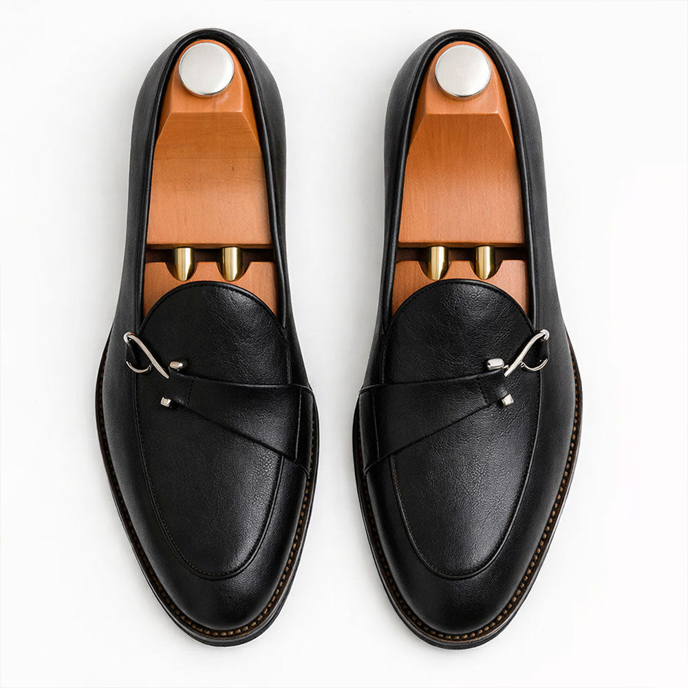 Blake | Full-Grain Leather Buckle Loafers