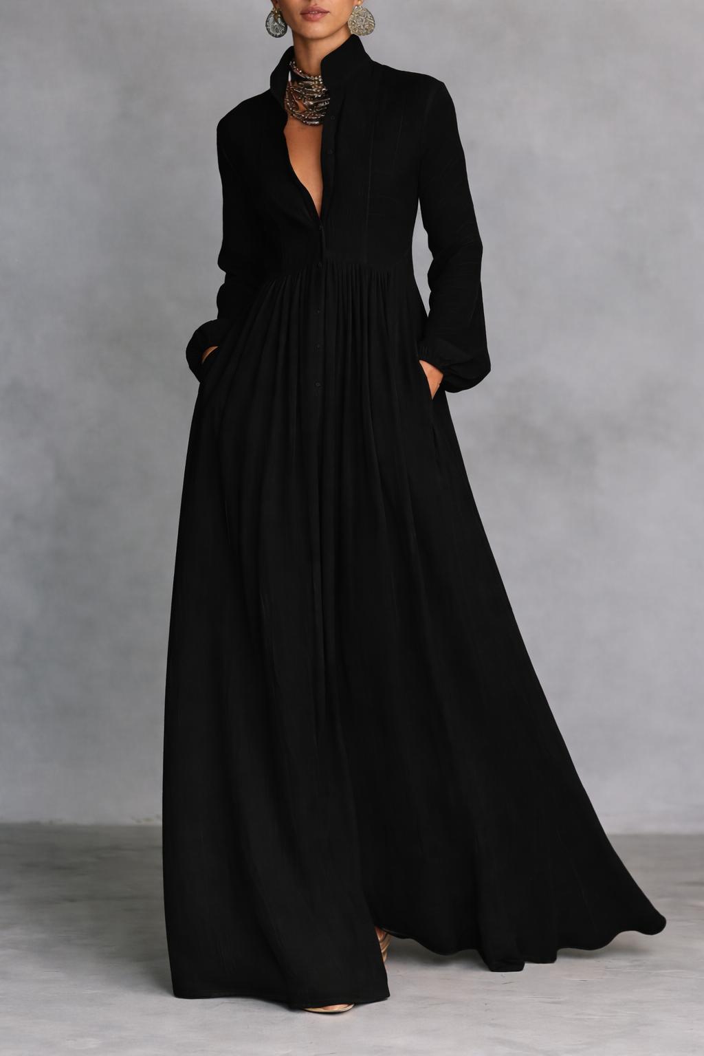 Amelia | Effortless Button-Front Maxi Dress