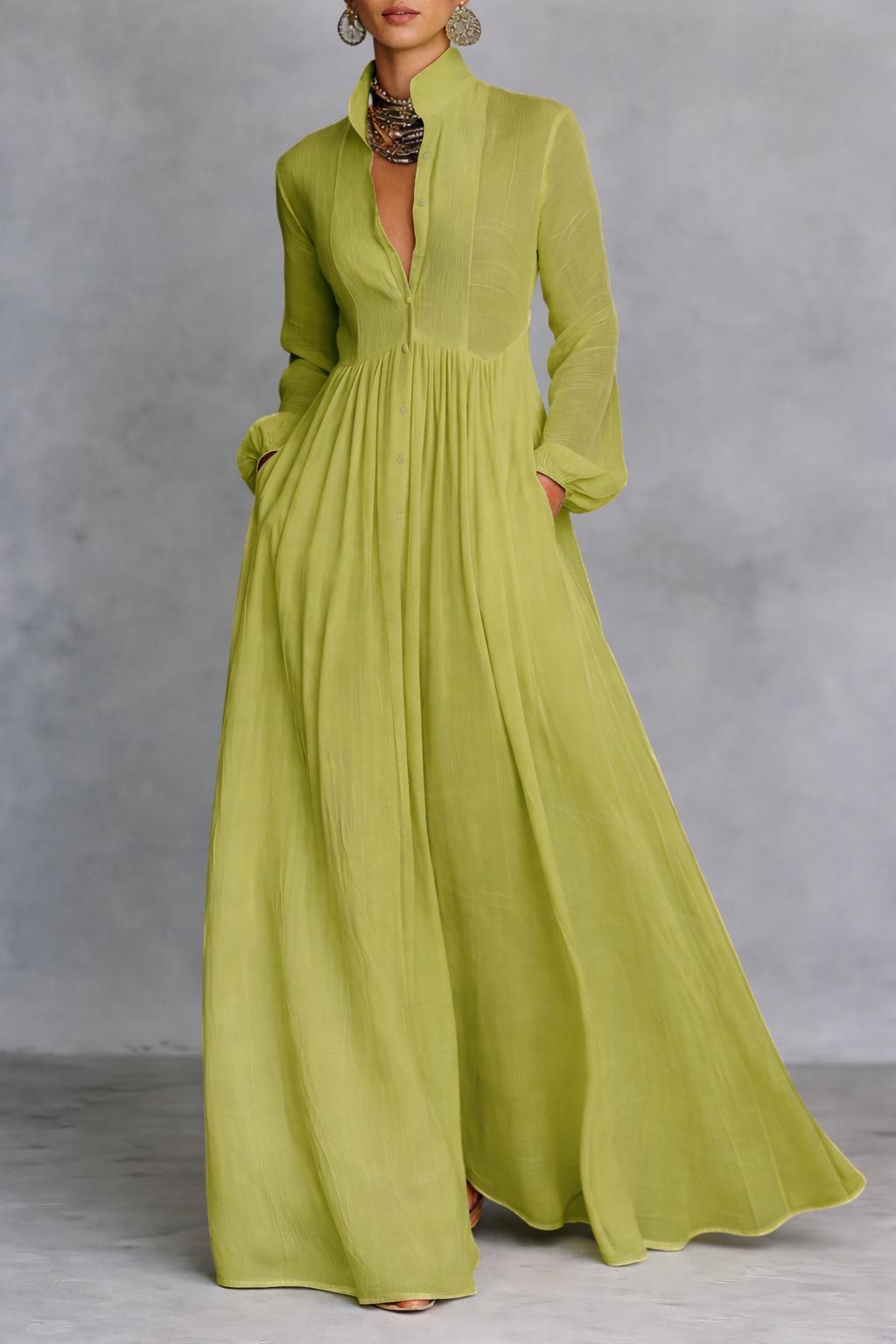 Amelia | Effortless Button-Front Maxi Dress