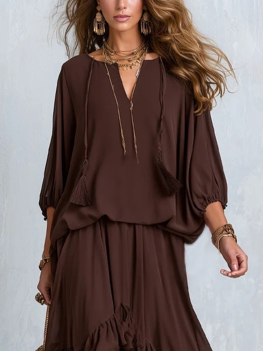 Harper | Airy Bohemian Chiffon Set