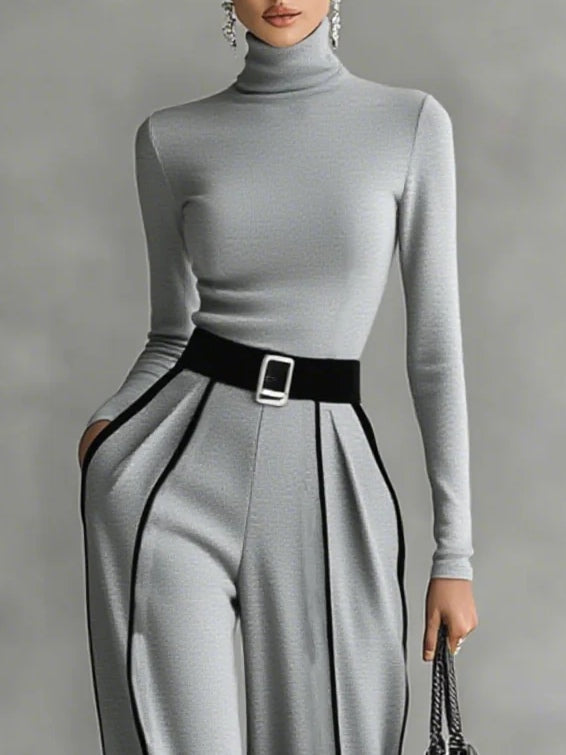 Lauren | Polished Contrast Waist Set