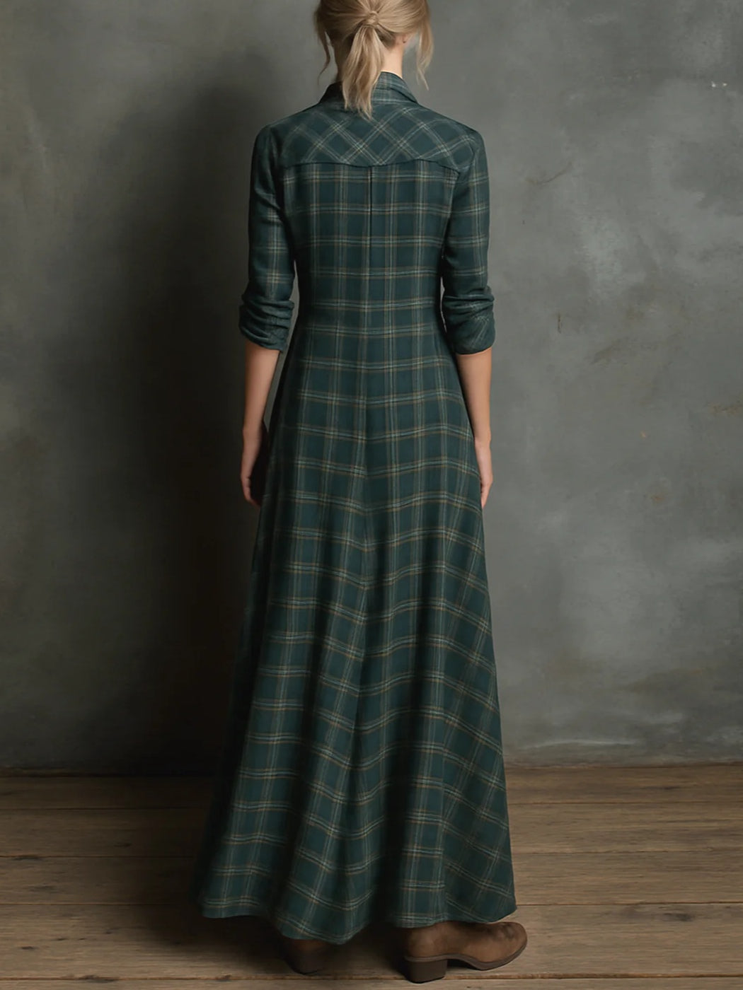 Madison | Heritage Plaid Maxi Dress