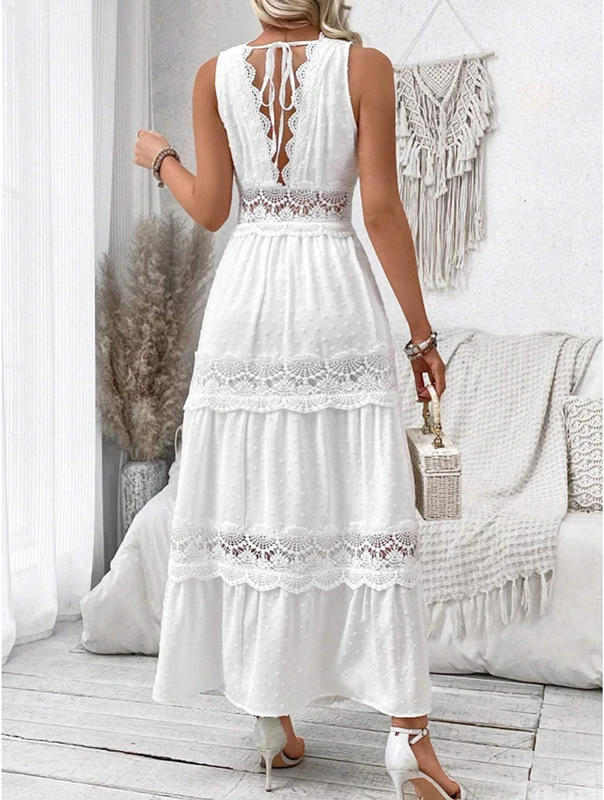 Hailey | Airy Lace V-Neck Dress
