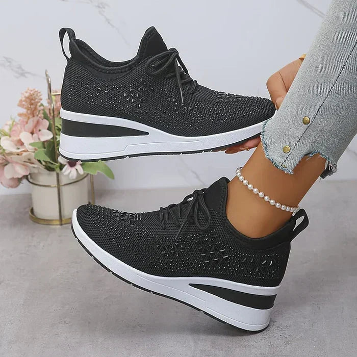 Sydney | Rhinestone Orthopedic Comfort Sneakers