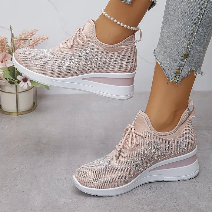Sydney | Rhinestone Orthopedic Comfort Sneakers
