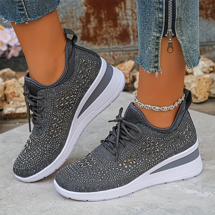 Sydney | Rhinestone Orthopedic Comfort Sneakers