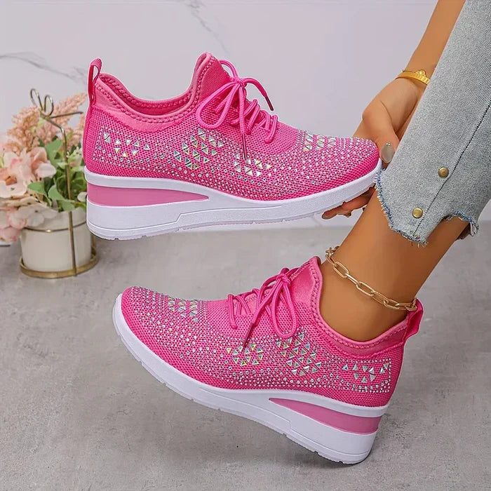 Sydney | Rhinestone Orthopedic Comfort Sneakers
