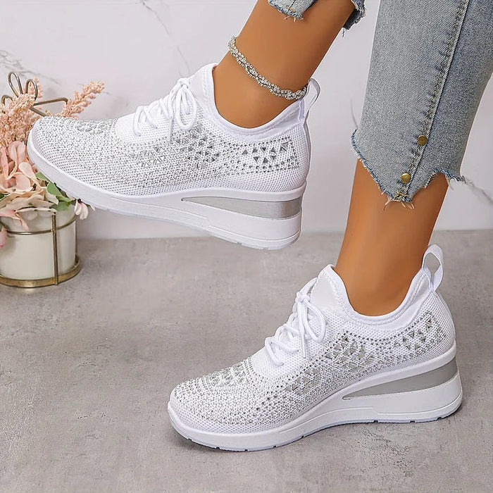 Sydney | Rhinestone Orthopedic Comfort Sneakers