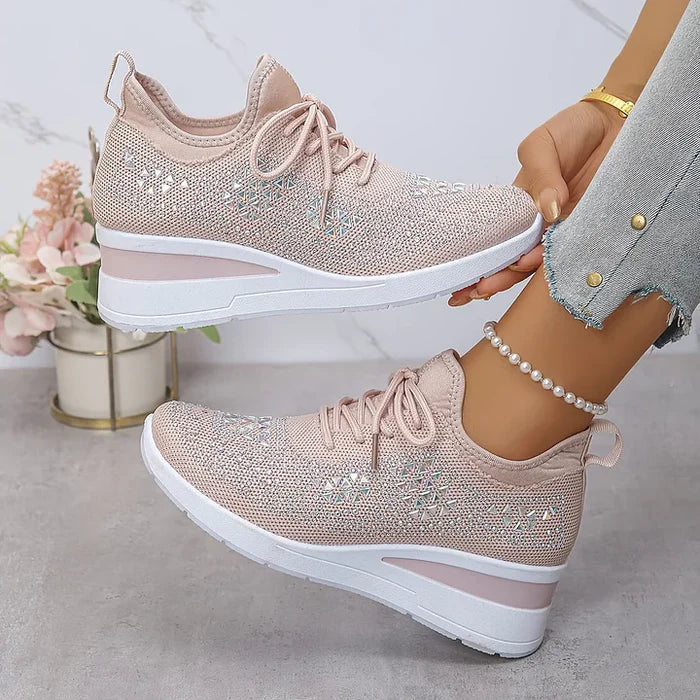 Sydney | Rhinestone Orthopedic Comfort Sneakers