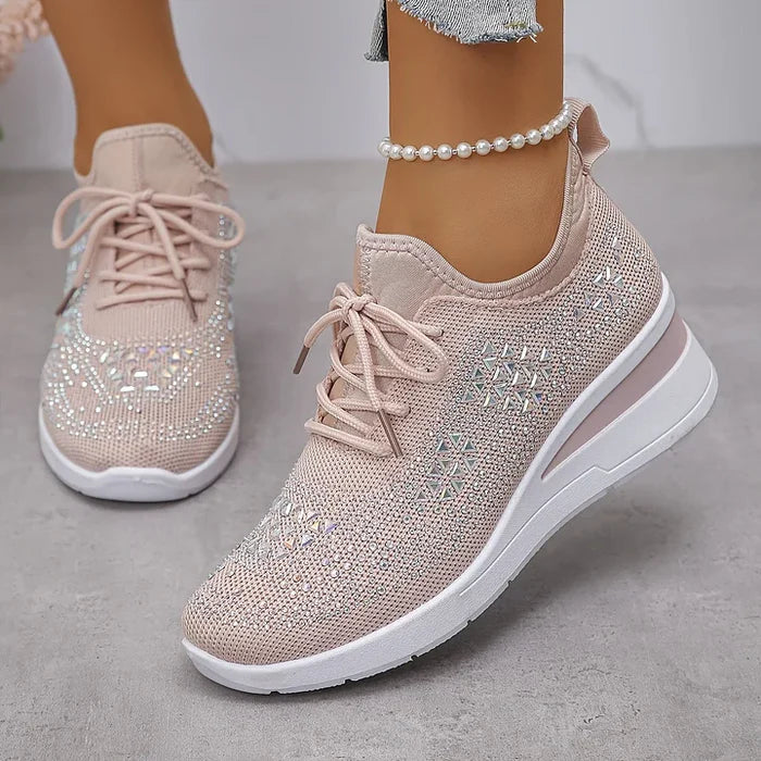 Sydney | Rhinestone Orthopedic Comfort Sneakers