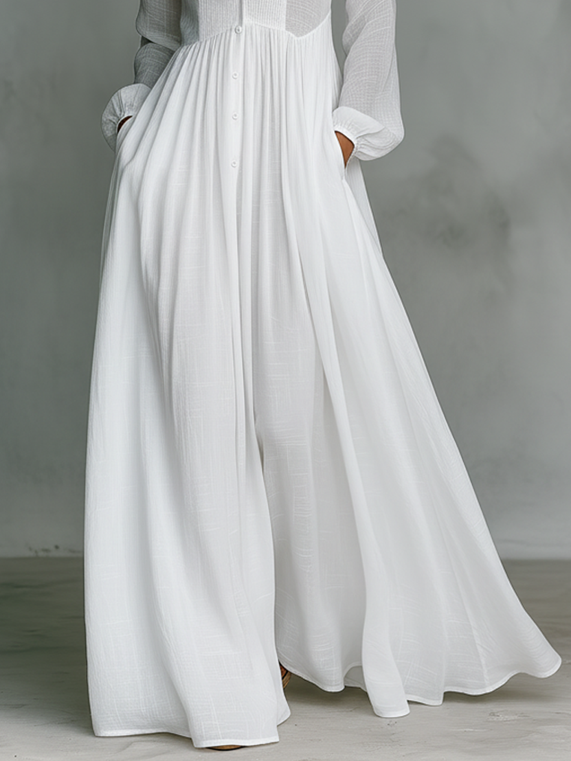 Amelia | Effortless Button-Front Maxi Dress