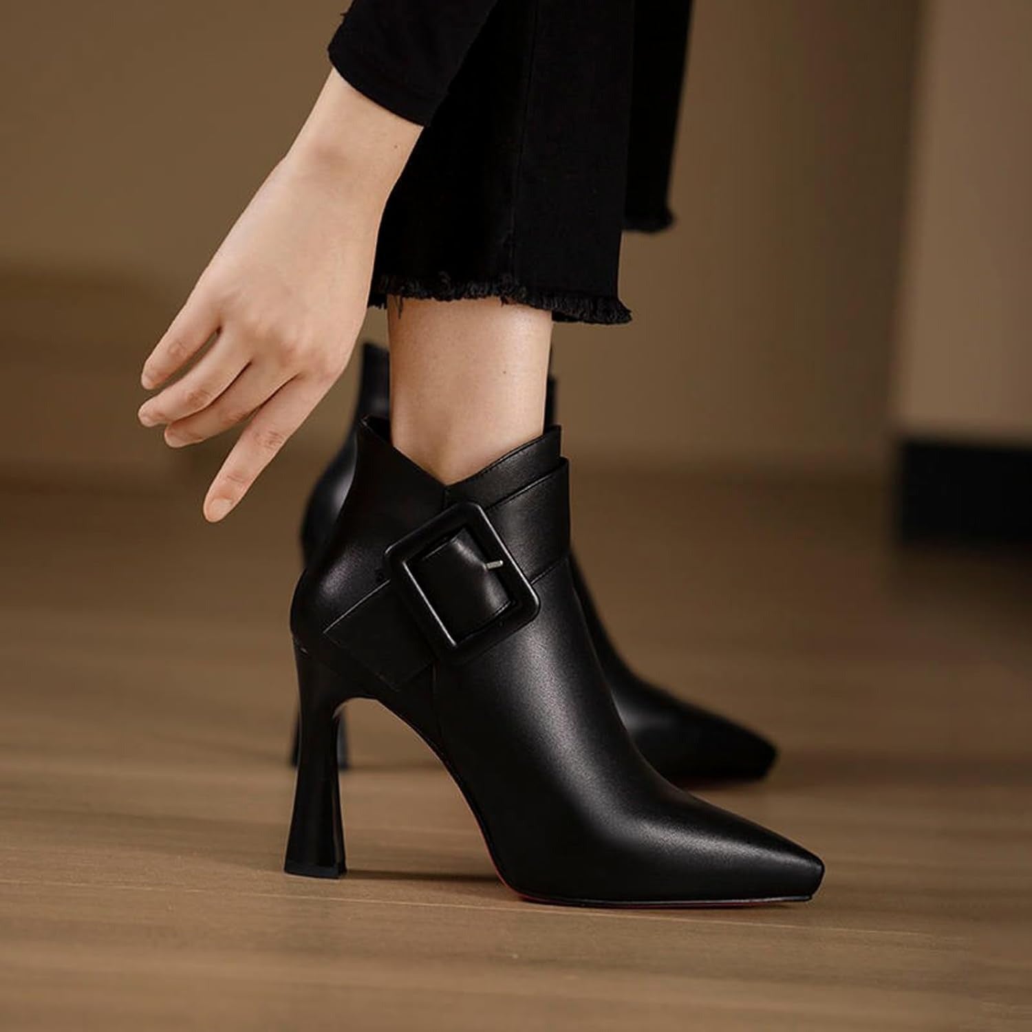 Peyton | Sculptural Heeled Ankle Boots