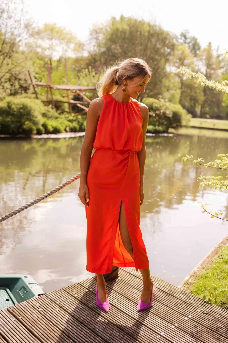 Madison | Airy Summer High-Neck Dress