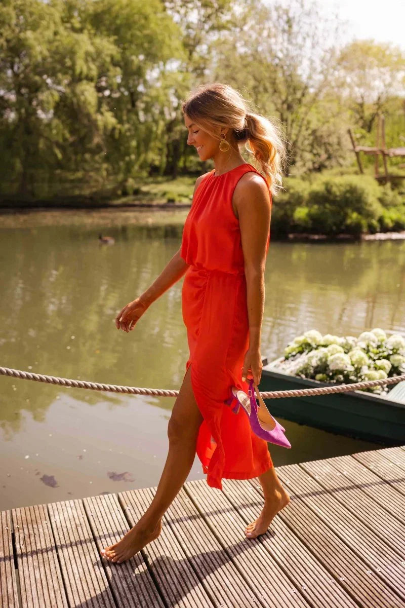 Madison | Airy Summer High-Neck Dress