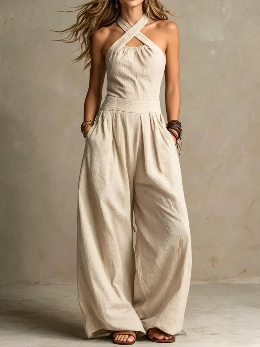 Kennedy | Fluid Wrap-Front Jumpsuit