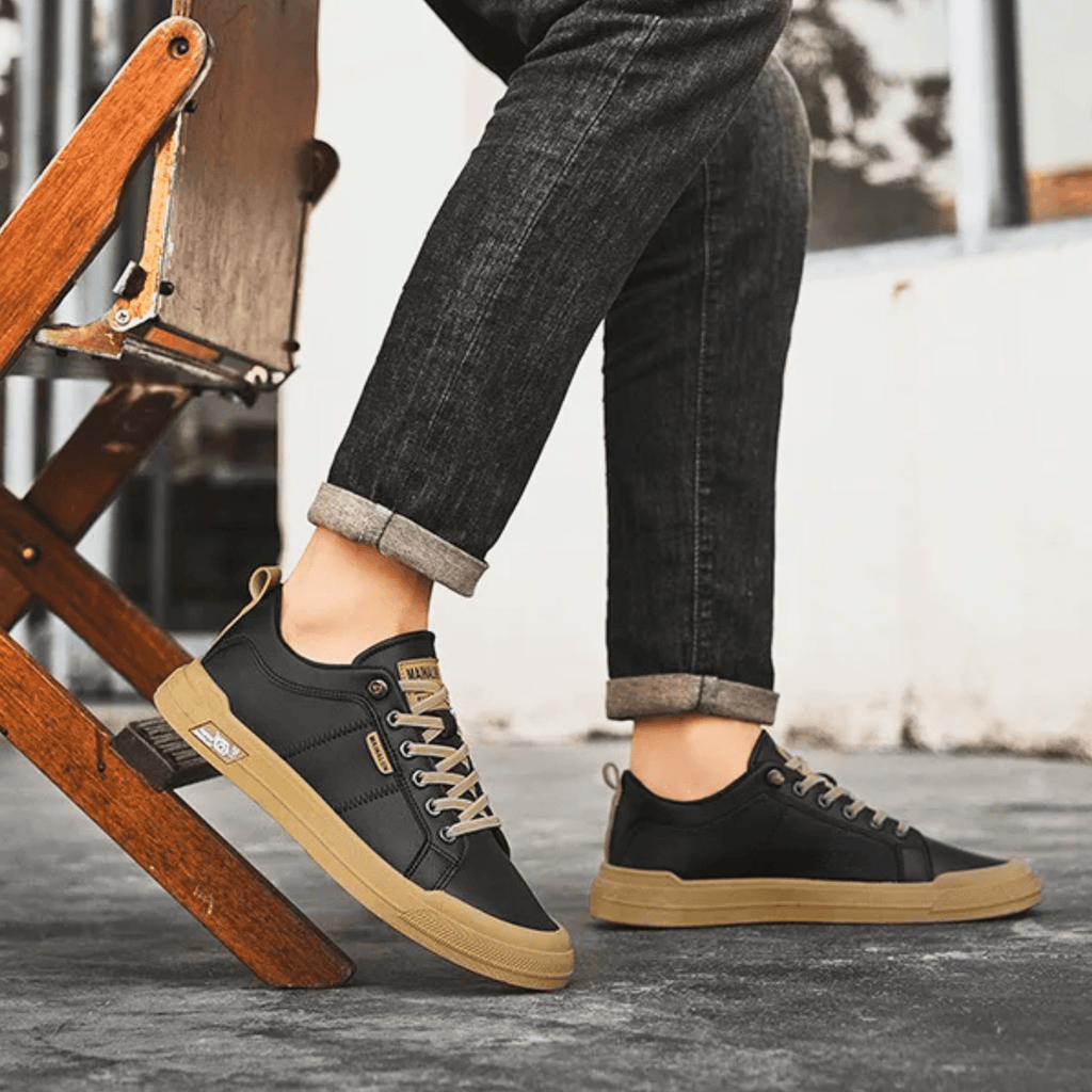 Nathan | Refined Leather Everyday Sneakers