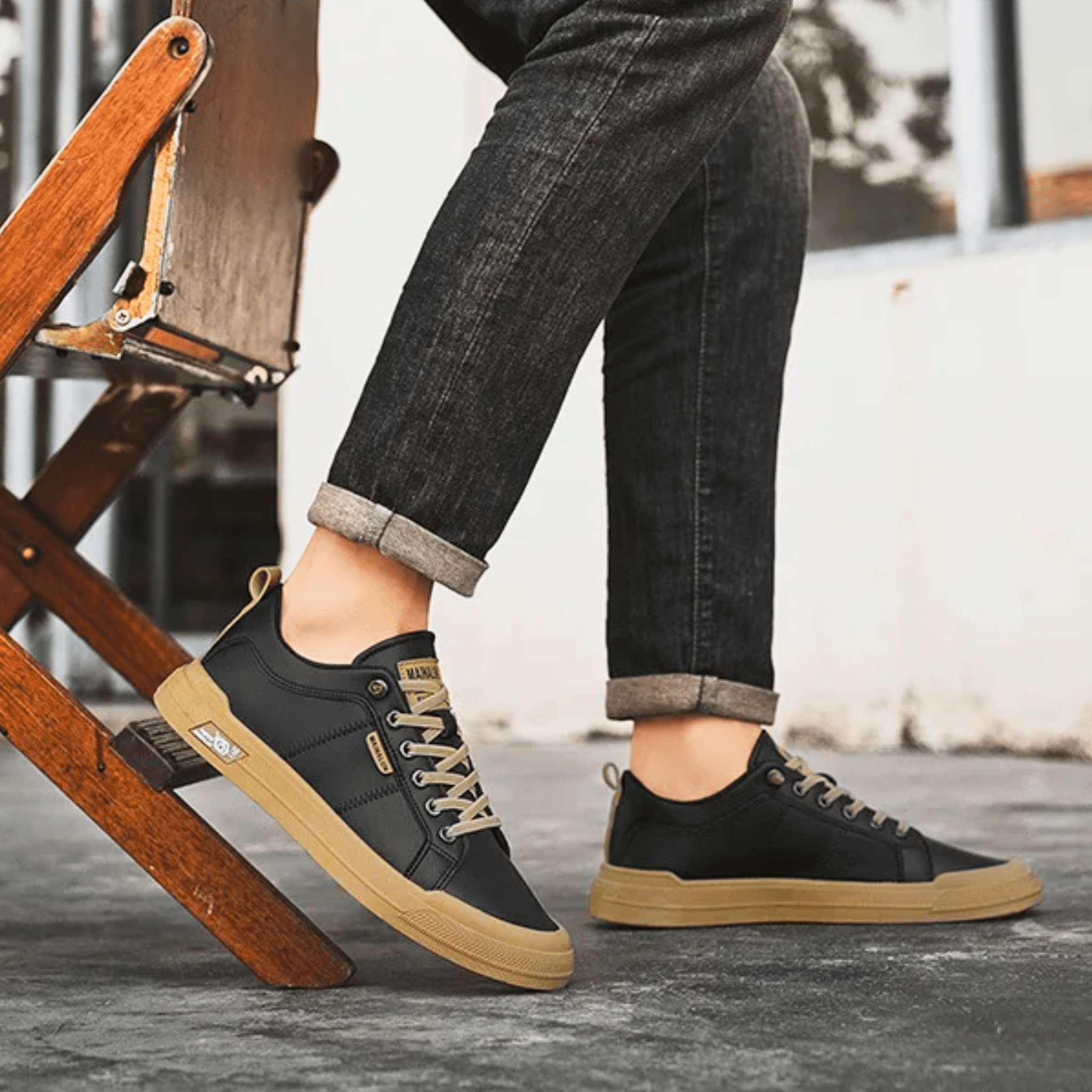 Nathan | Refined Leather Everyday Sneakers