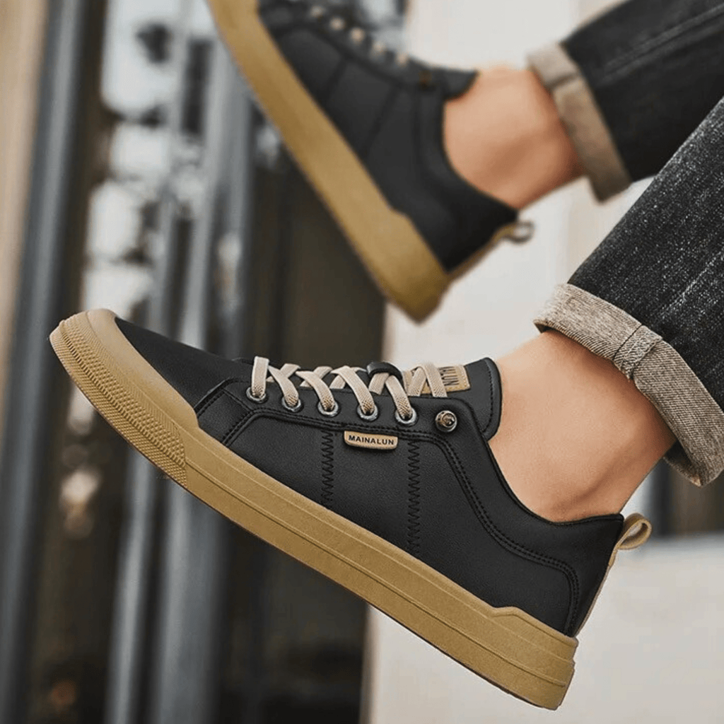 Nathan | Refined Leather Everyday Sneakers