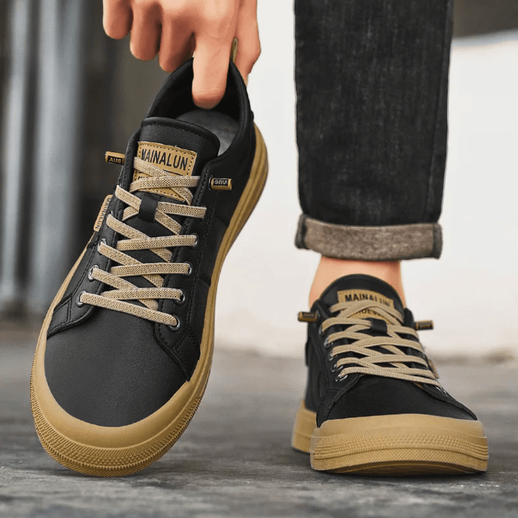 Nathan | Refined Leather Everyday Sneakers