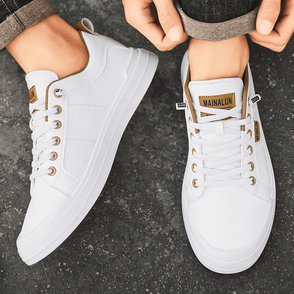 Nathan | Refined Leather Everyday Sneakers