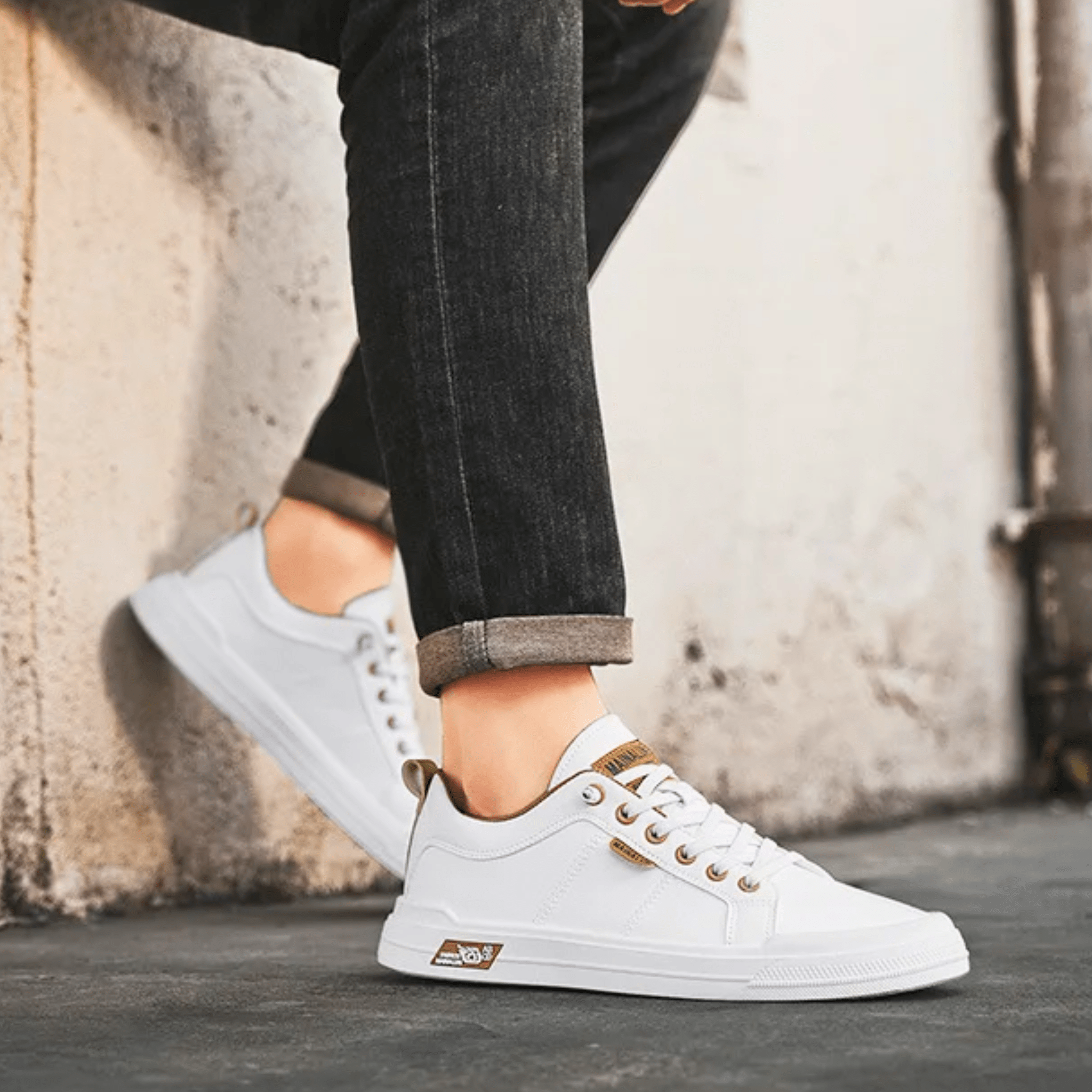 Nathan | Refined Leather Everyday Sneakers